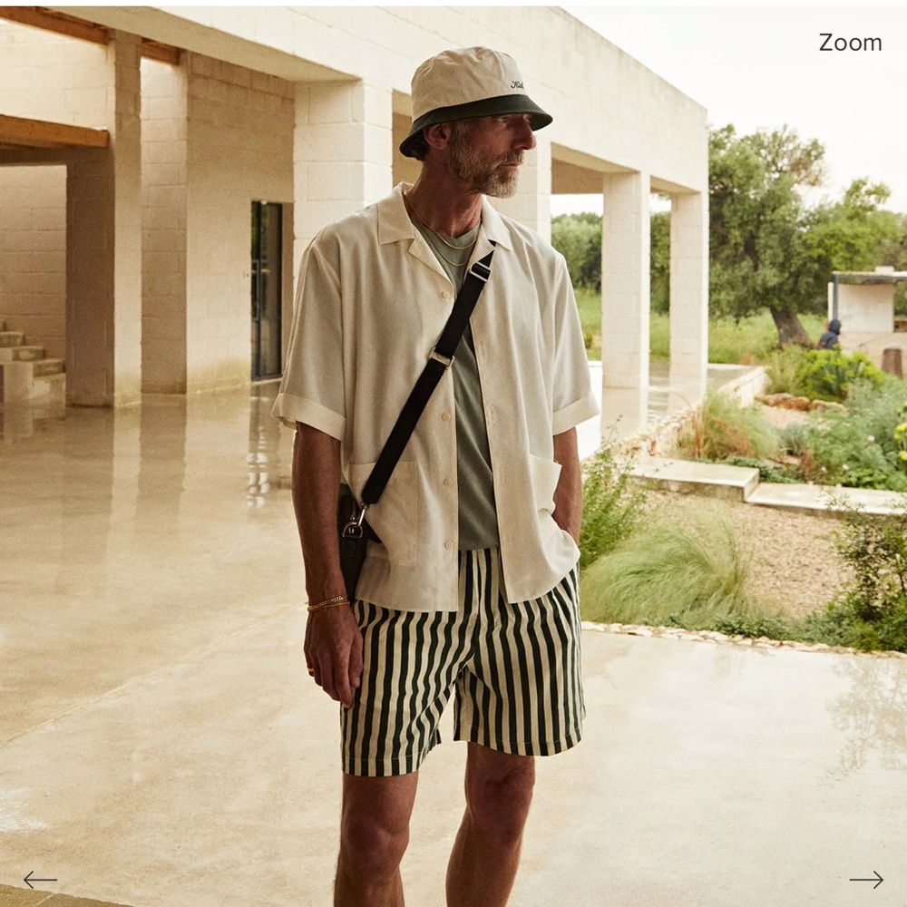 New with tags Kith Cupro Linen Reade shirt in Sandrift